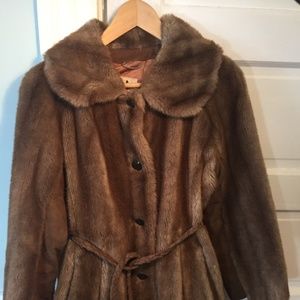 Faux Fur 60s Vintage Mod Coat